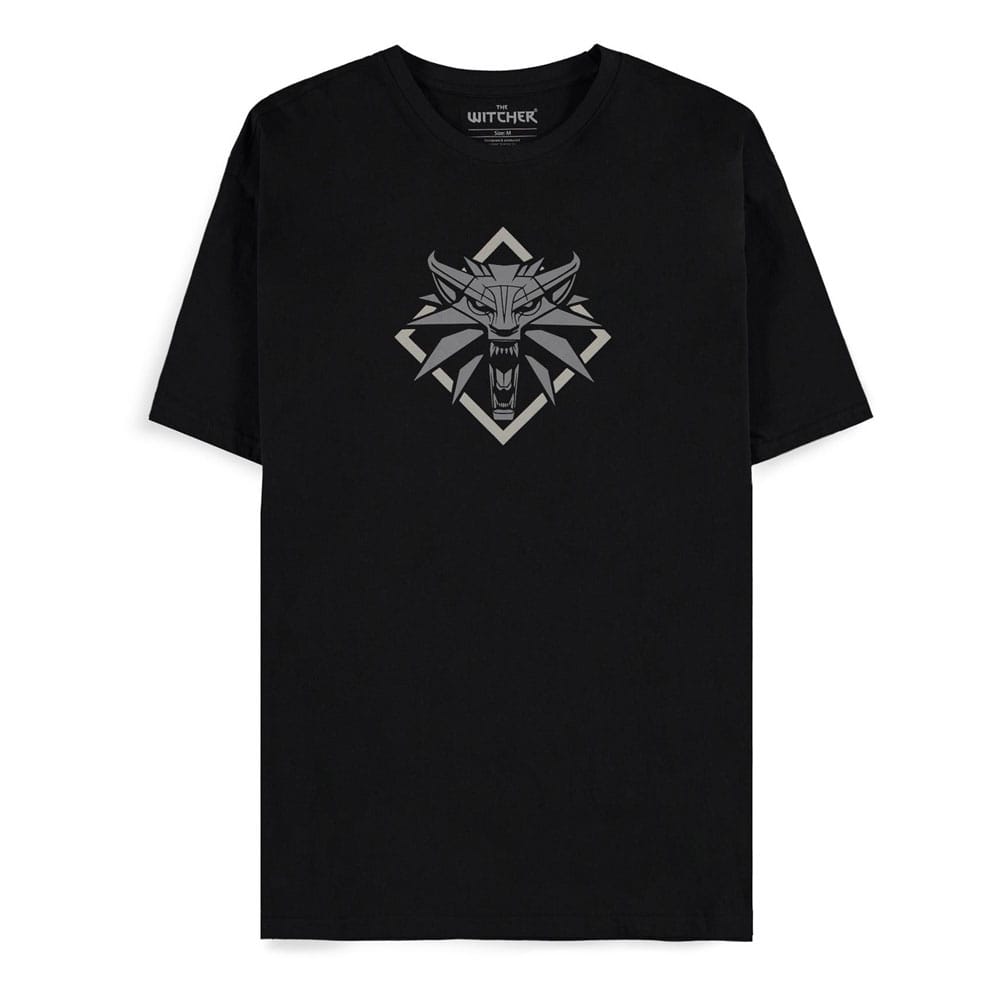 Tricou The Witcher Wolf Medallion masura S - MangaShop.ro