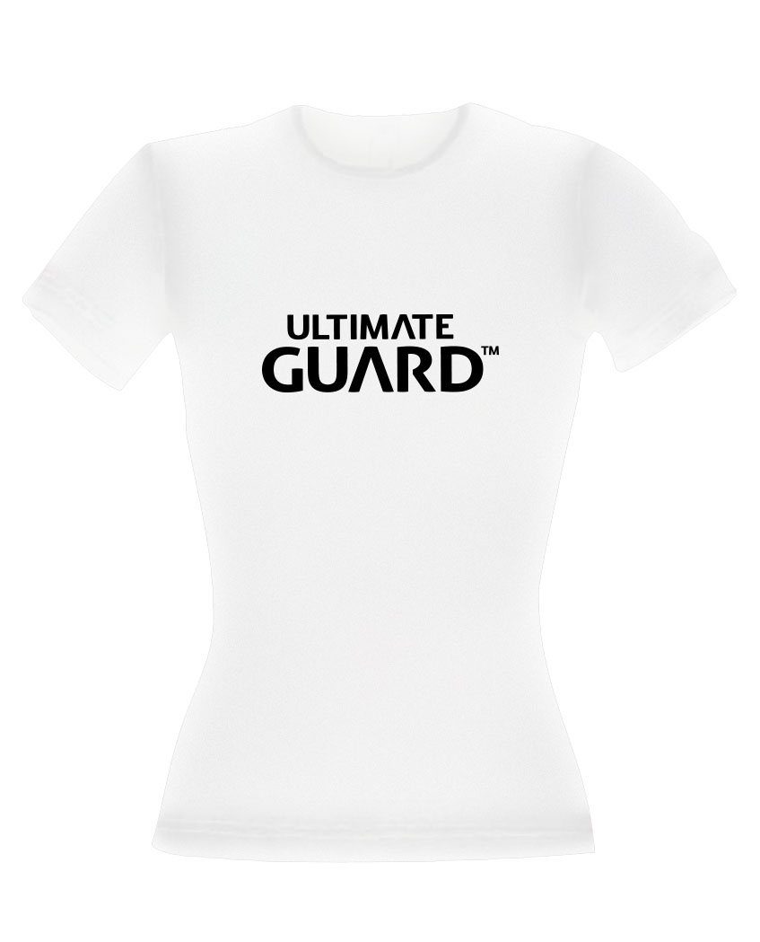 Tricou Ultimate Guard Ladies Wordmark White - MangaShop.ro