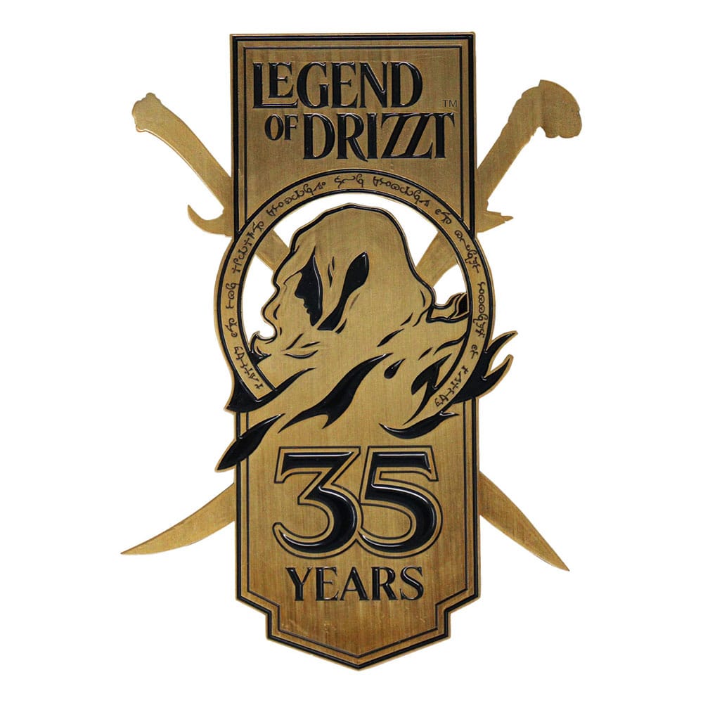 Dungeons & Dragons Metal Card 35th Anniversary Legend of Drizzt Limited Edition - MangaShop.ro