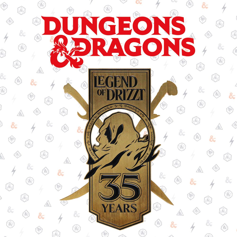 Dungeons & Dragons Metal Card 35th Anniversary Legend of Drizzt Limited Edition - MangaShop.ro