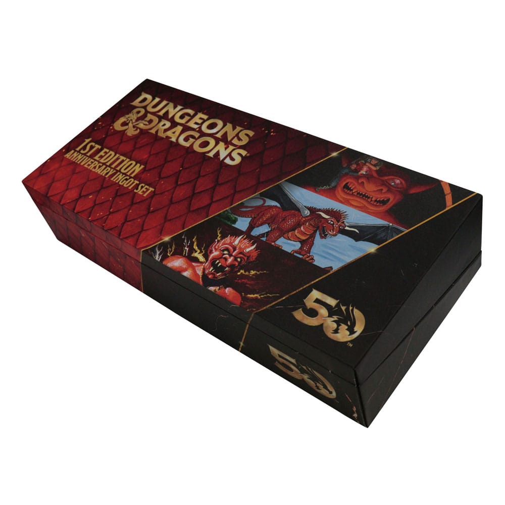Dungeons & Dragons Ingot Set 50th Anniversary 1st Edition Book Cover - MangaShop.ro