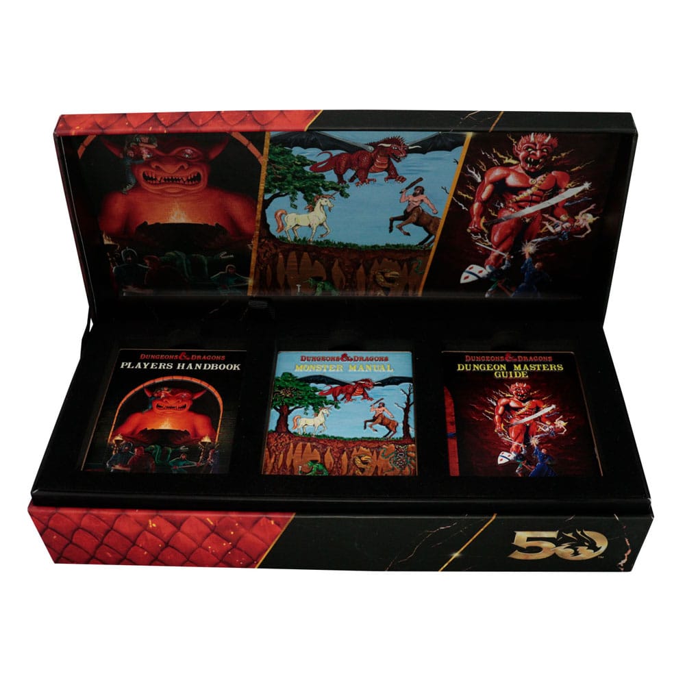 Dungeons & Dragons Ingot Set 50th Anniversary 1st Edition Book Cover - MangaShop.ro