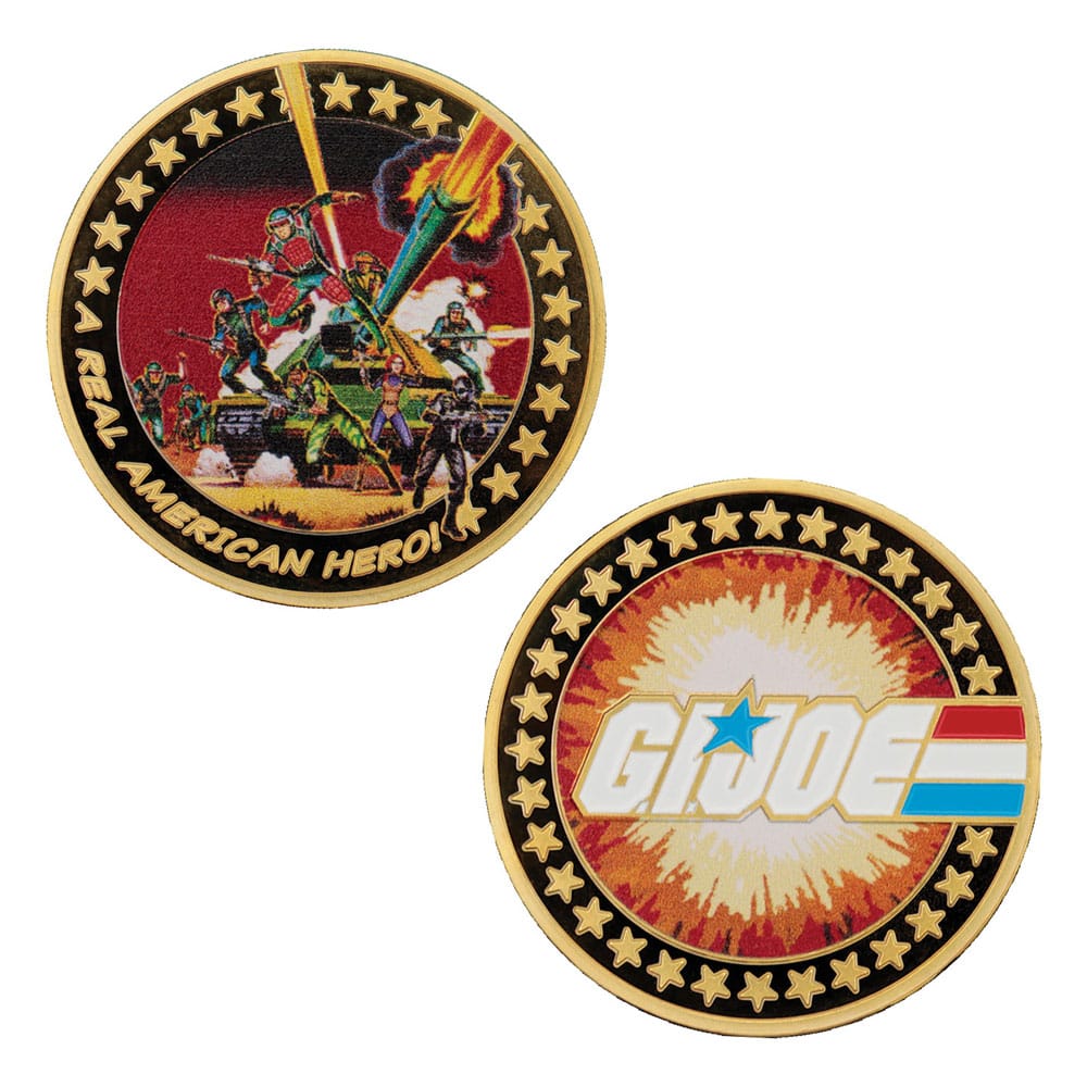 G.I. Joe Collectable Coin A Real American Hero 60th Anniversary 24k Gold Plated Limited Edition - MangaShop.ro