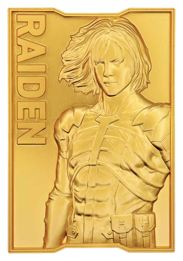 Metal Gear Solid 2 Ingot Raiden 24k Gold Plated Limited Edition - MangaShop.ro