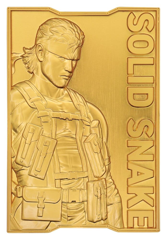 Metal Gear Solid 2 Ingot Snake 24k Gold Plated Limited Edition - MangaShop.ro