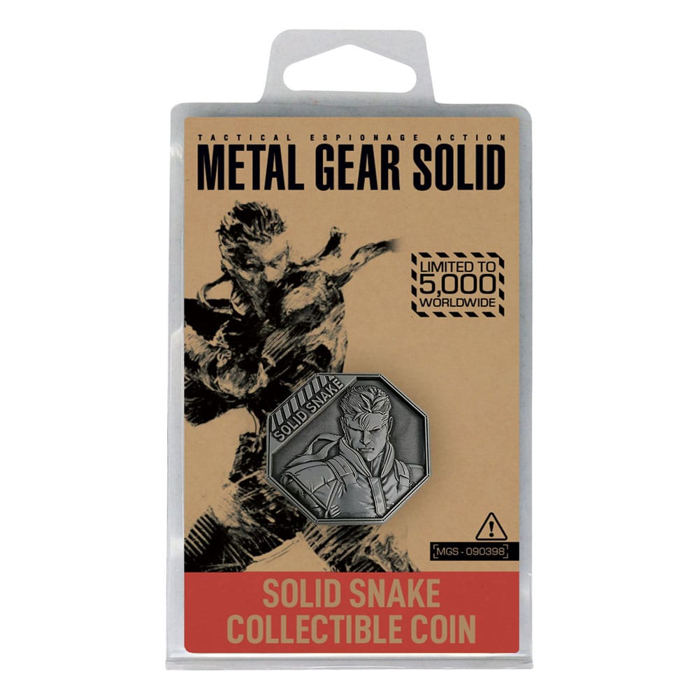 Metal Gear Solid Collectable Coin Solid Snake Limited Edition - MangaShop.ro