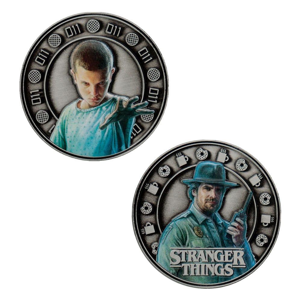 Stranger Things Collectable Coin Eleven & Hopper 4 cm - MangaShop.ro
