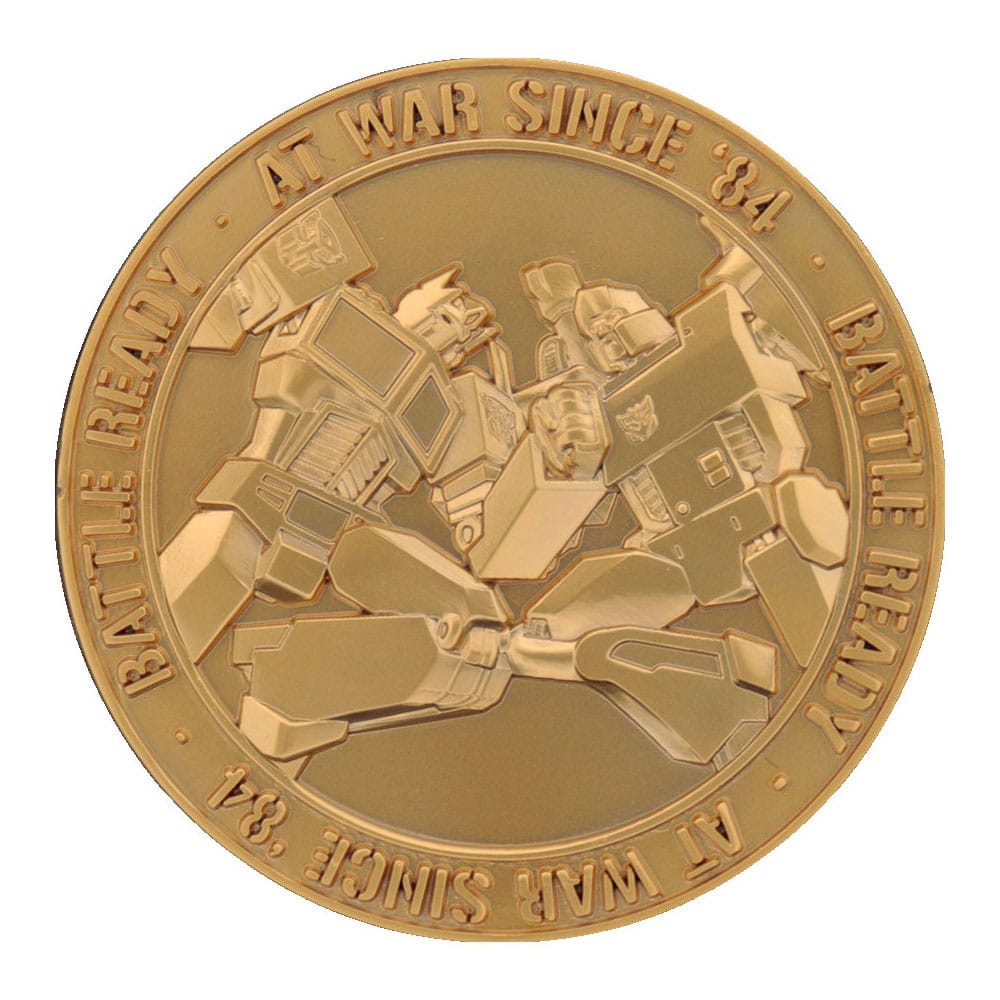 Transformers Collectable Coin 40th Anniversary 24k Gold Plated Edition 4 cm - MangaShop.ro