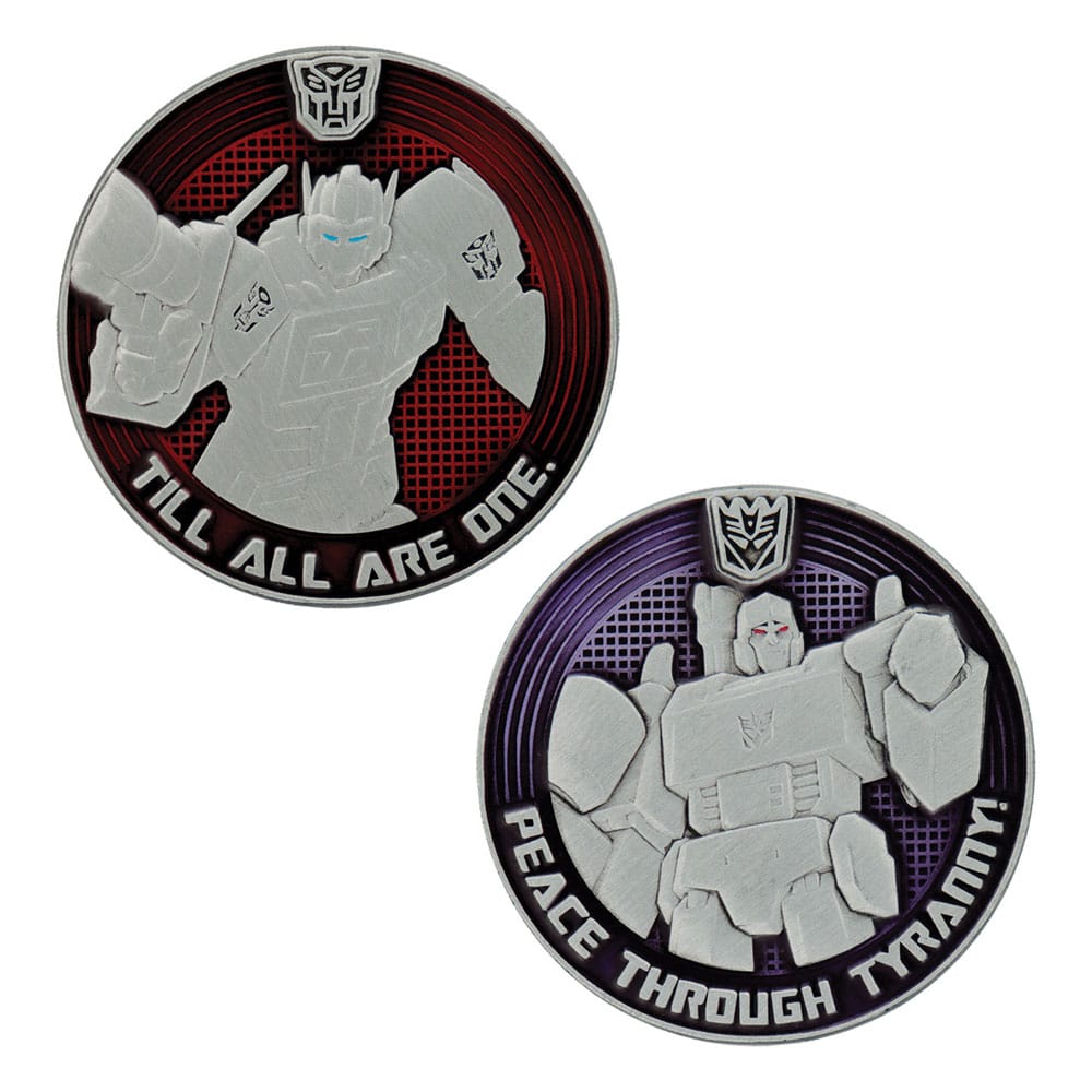 Transformers Generation 1 Collectable Coin G1 Autobots vs Decepticons Limited Edition 4 cm - MangaShop.ro
