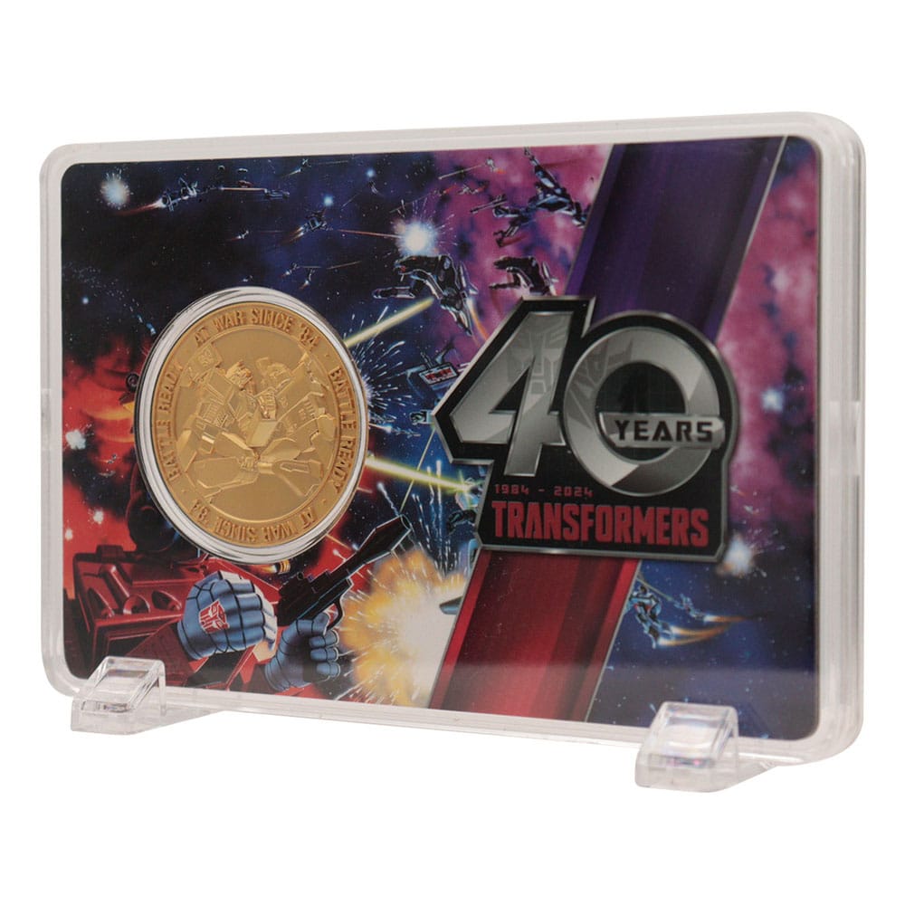 Transformers Collectable Coin 40th Anniversary 24k Gold Plated Edition 4 cm - MangaShop.ro