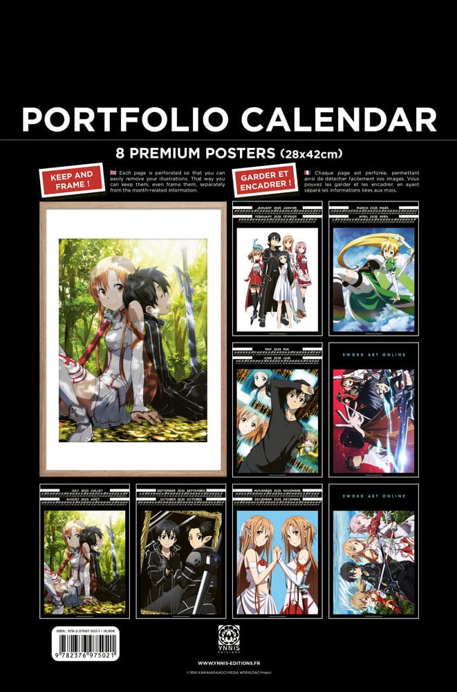 Sword Art Online Portfolio Calendar 2025 *English Version* - MangaShop.ro