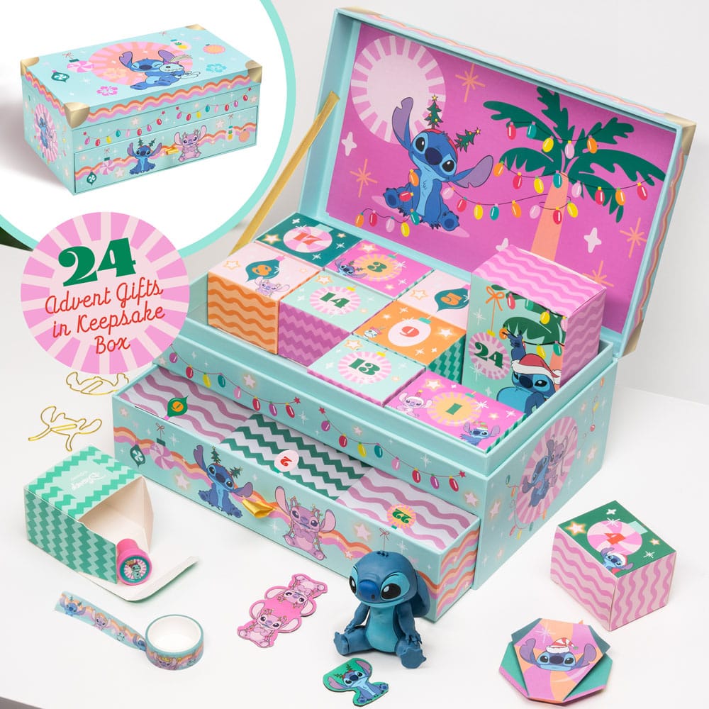Lilo & Stitch Advent Calendar Keepsake Box Advent Calendar Stitch & Angel - MangaShop.ro