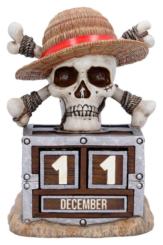 One Piece Perpetual Calendar Luffy Jolly Roger 16 cm - MangaShop.ro