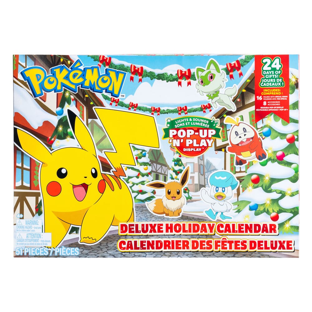 Pokemon Battle Figures Deluxe Advent Calendar Holiday 2024 *Version EN/FR* - MangaShop.ro