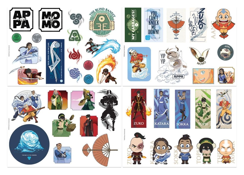 Avatar: The Last Airbender Tech Sticker Pack - MangaShop.ro