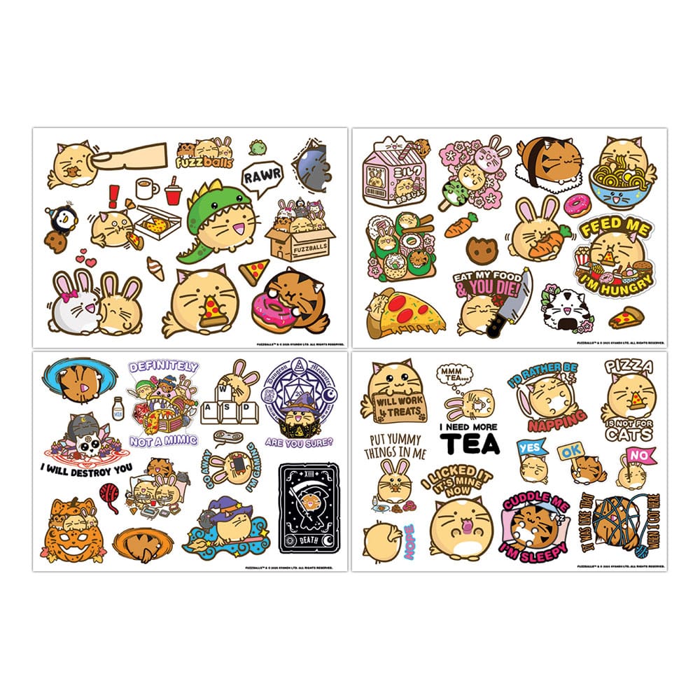Fuzzballs Tech Sticker Pack - MangaShop.ro