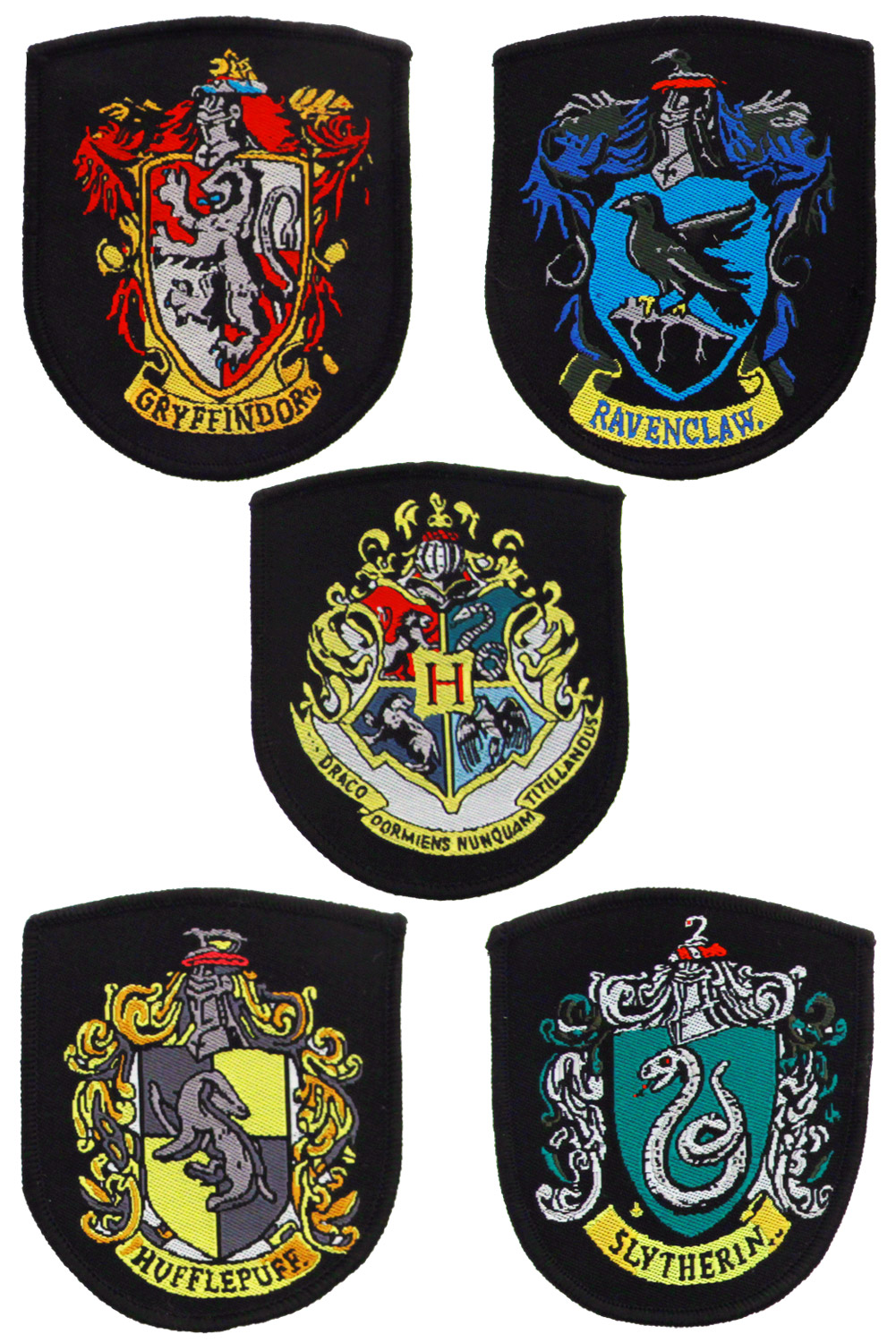 Harry Potter Patches 5-Pack House Crests - MangaShop.ro