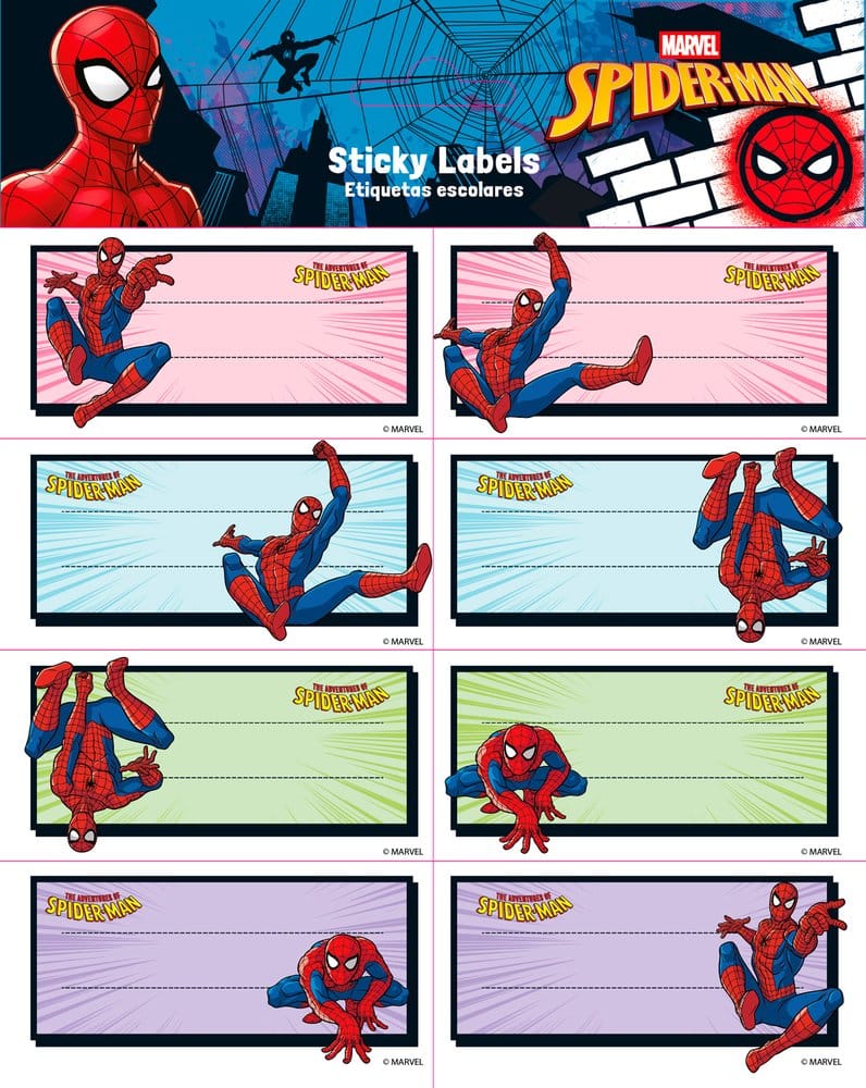 Spider-Man Self-Adhesive Labels - MangaShop.ro