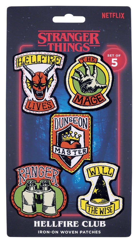 Stranger Things Fabric Patches 5-Pack - MangaShop.ro