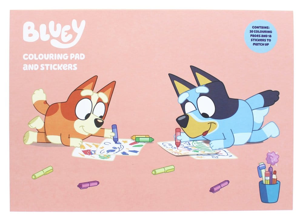 Bluey Colouring Book A4 & Sticker Set - MangaShop.ro