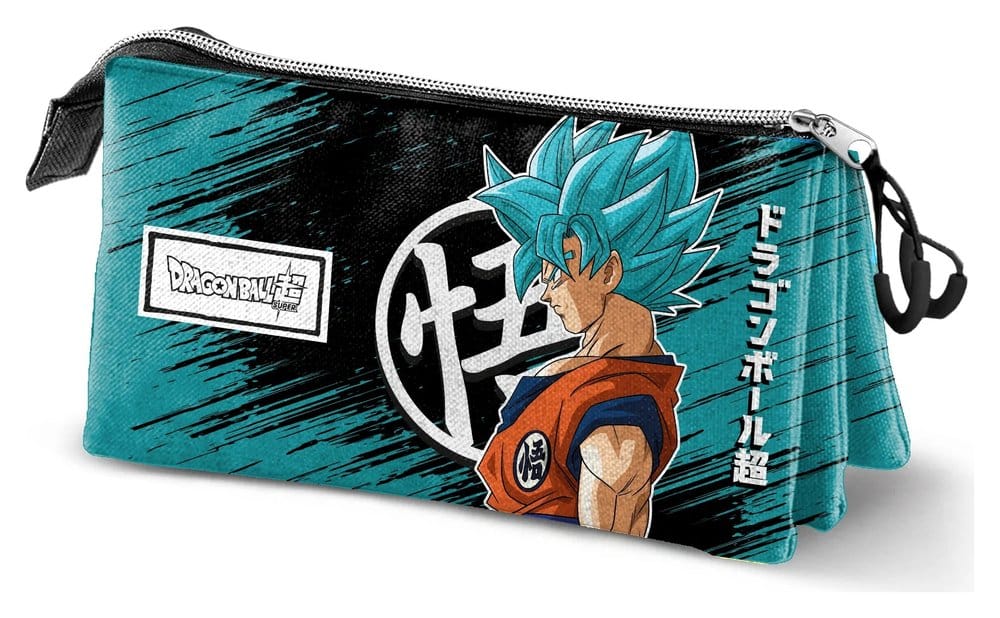 Dragon Ball Triple Pencil Case Saiyajin Blue - MangaShop.ro