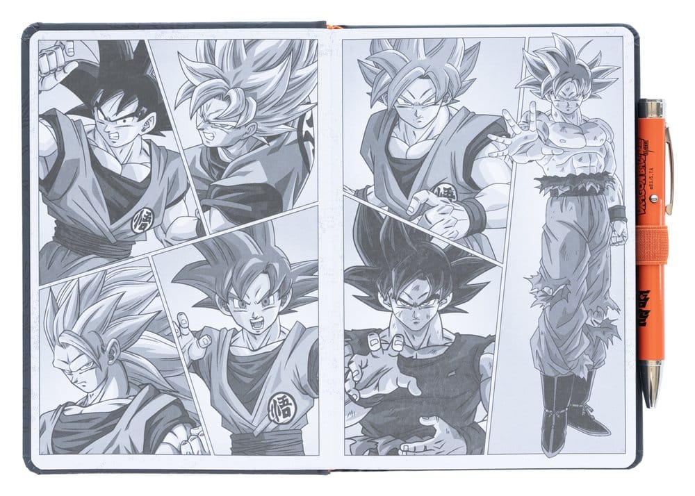 Dragon Ball Premium Notebook A5  with Projector Pen Super Goku - MangaShop.ro