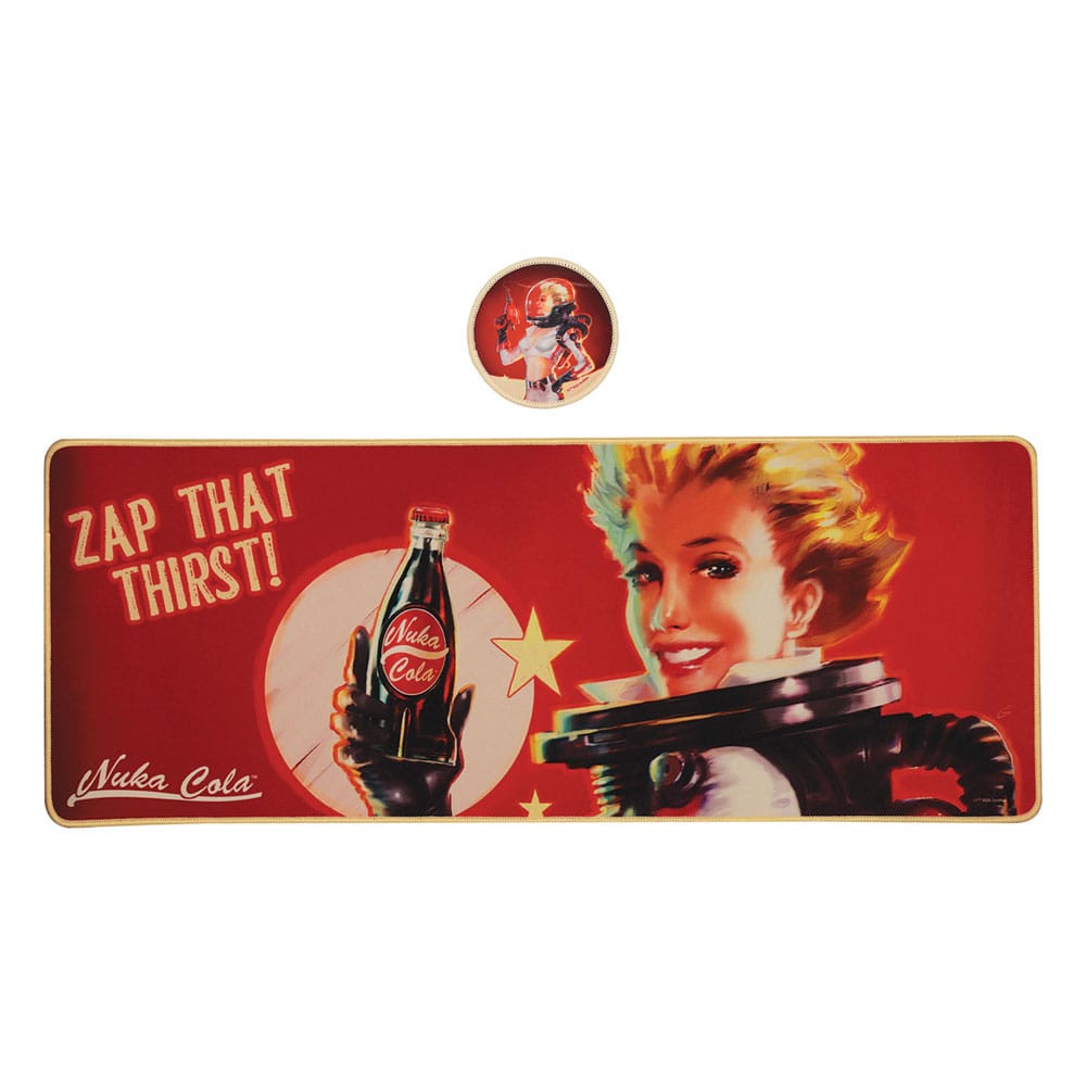Fallout Desk Pad & Coaster Set Nuka-Cola - MangaShop.ro