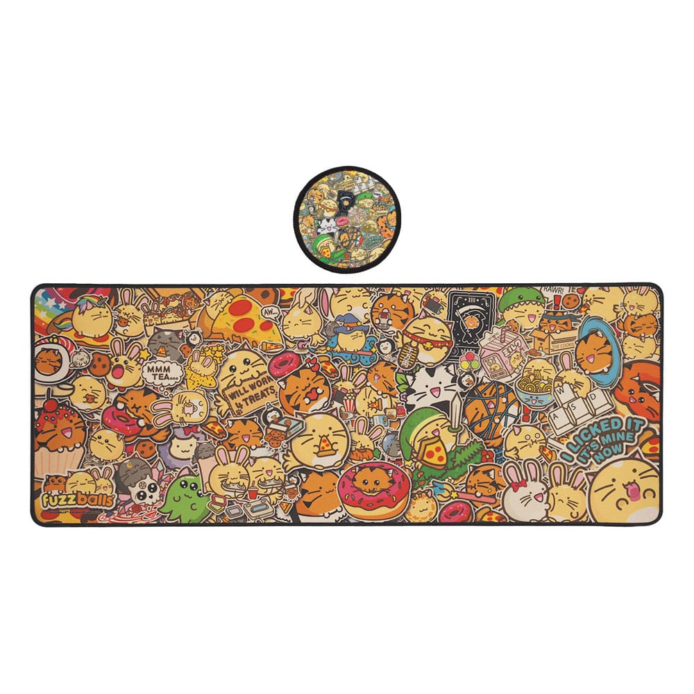 Fuzzballs Desk Pad & Coaster Set - MangaShop.ro