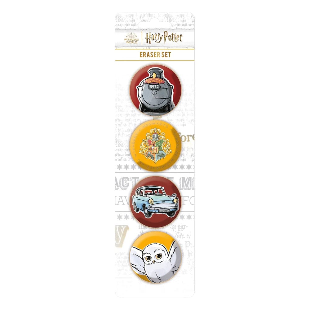 Harry Potter Eraser 4-Pack - MangaShop.ro