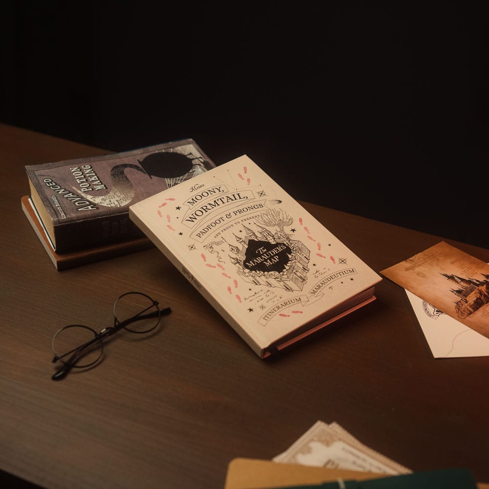 Harry Potter Premium Notebook A5 with Light Marauder's Map - MangaShop.ro