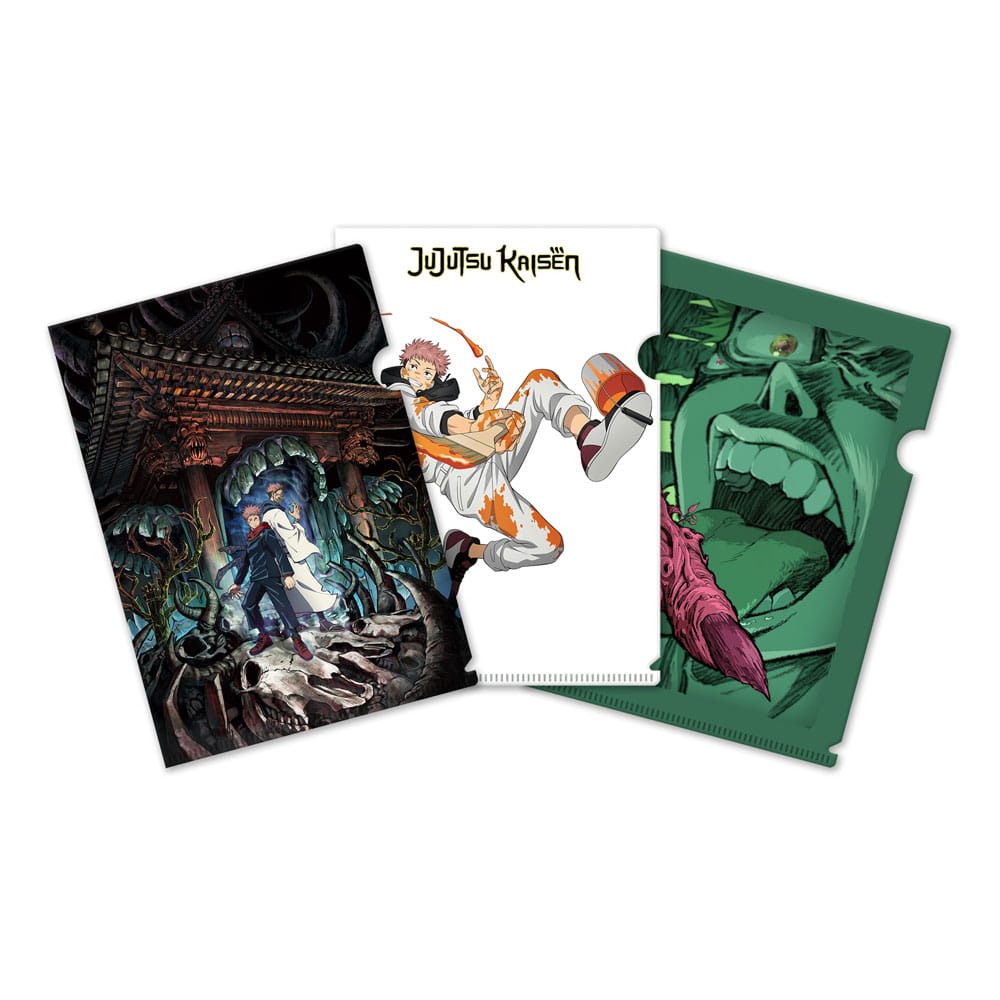 Jujutsu Kaisen Clearfile 3-Set Itadori & Sukuna - MangaShop.ro