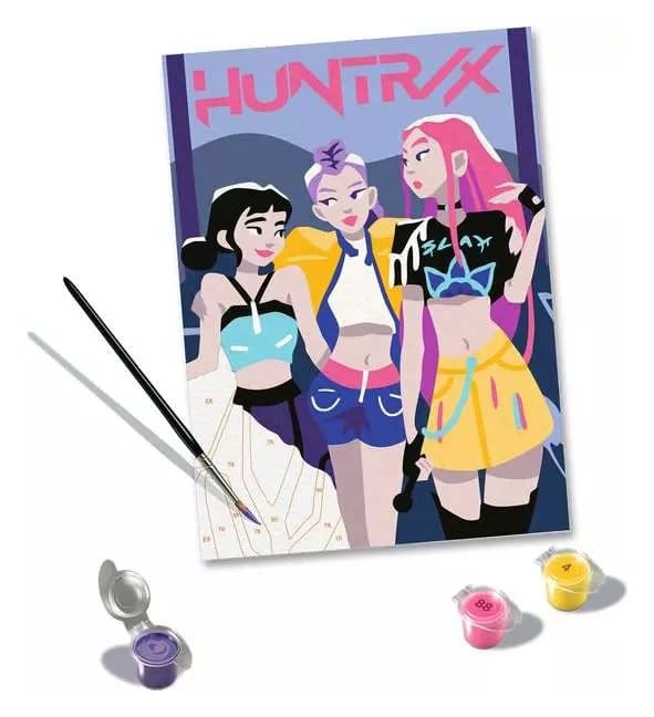 KPop Demon Hunters CreArt Paint by Numbers Painting Set Huntrix - MangaShop.ro