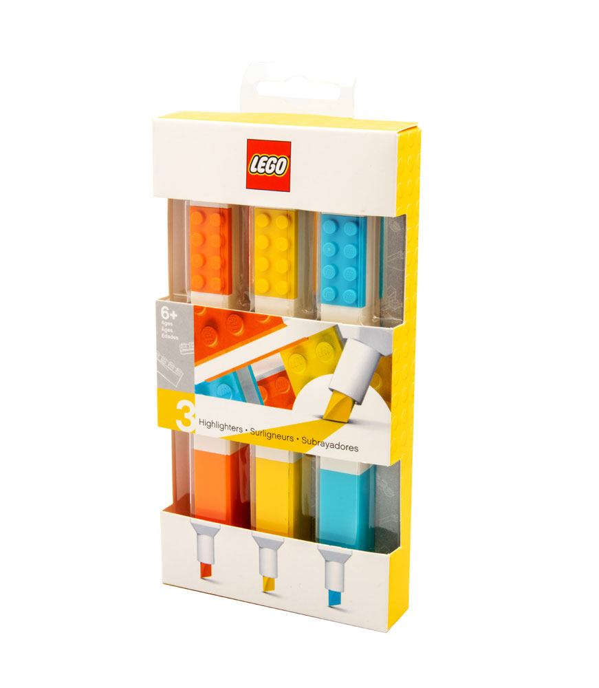 LEGO Highlighters 3-Pack Bricks - MangaShop.ro