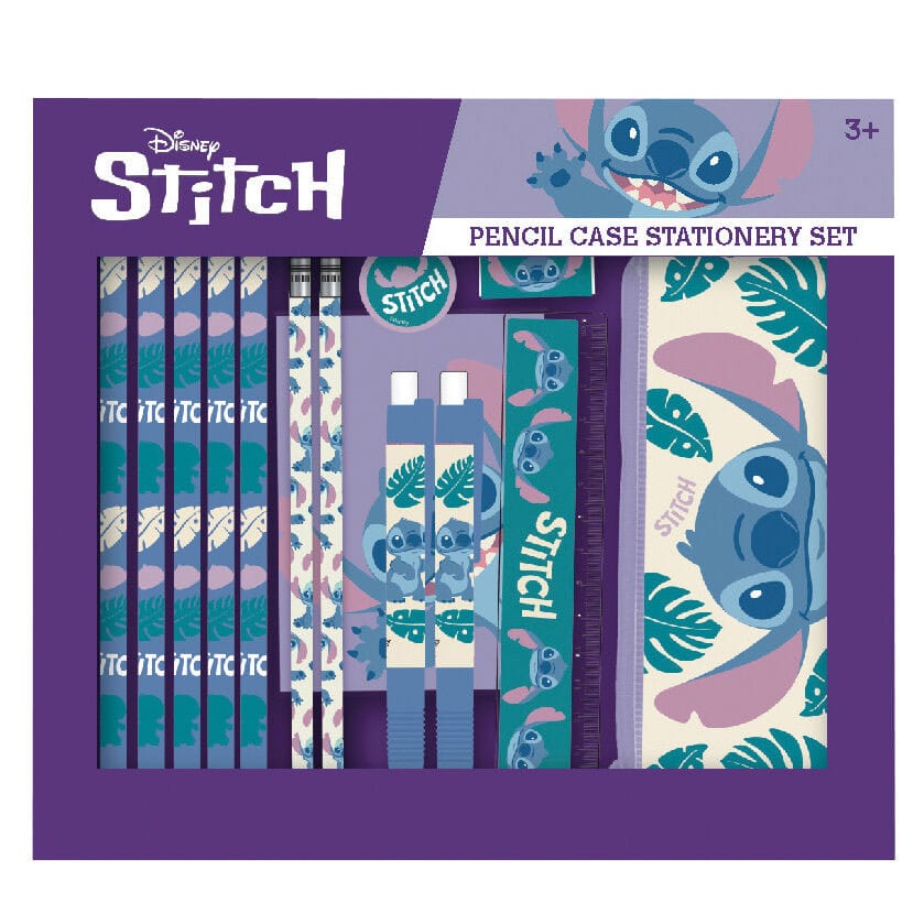 Lilo & Stitch pencil case stationery set 14 pieces - MangaShop.ro