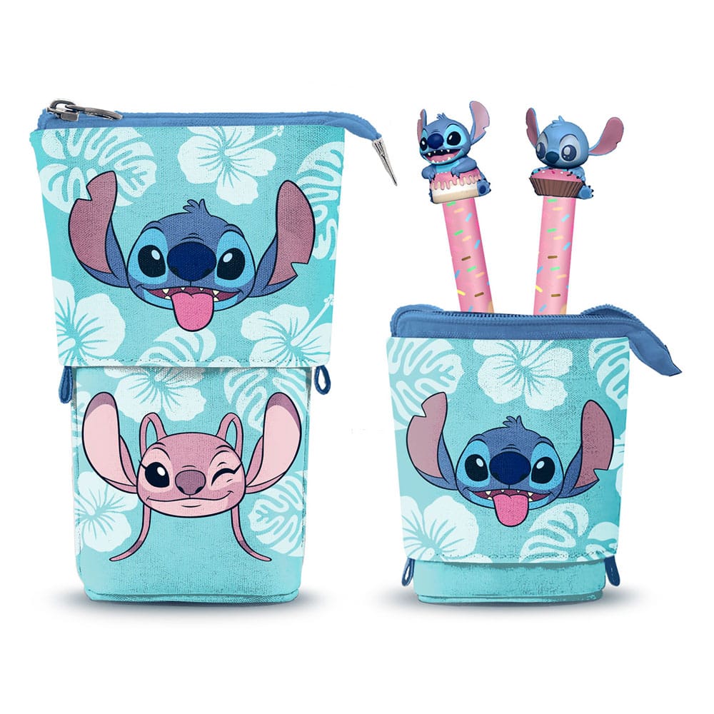 Lilo & Stitch Pop Up Pencil with 2 Erasable Gel Pens - MangaShop.ro