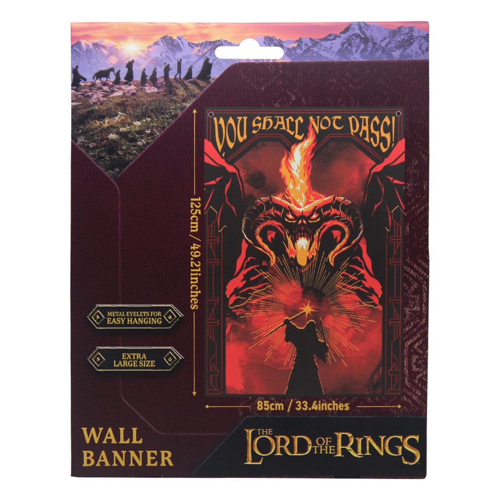 Lord of the Rings Wall Banner You shall not pass! 125 x 85 cm - MangaShop.ro