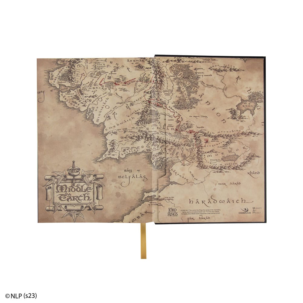 Lord of the Rings Notebook Map of Middle Earth - MangaShop.ro