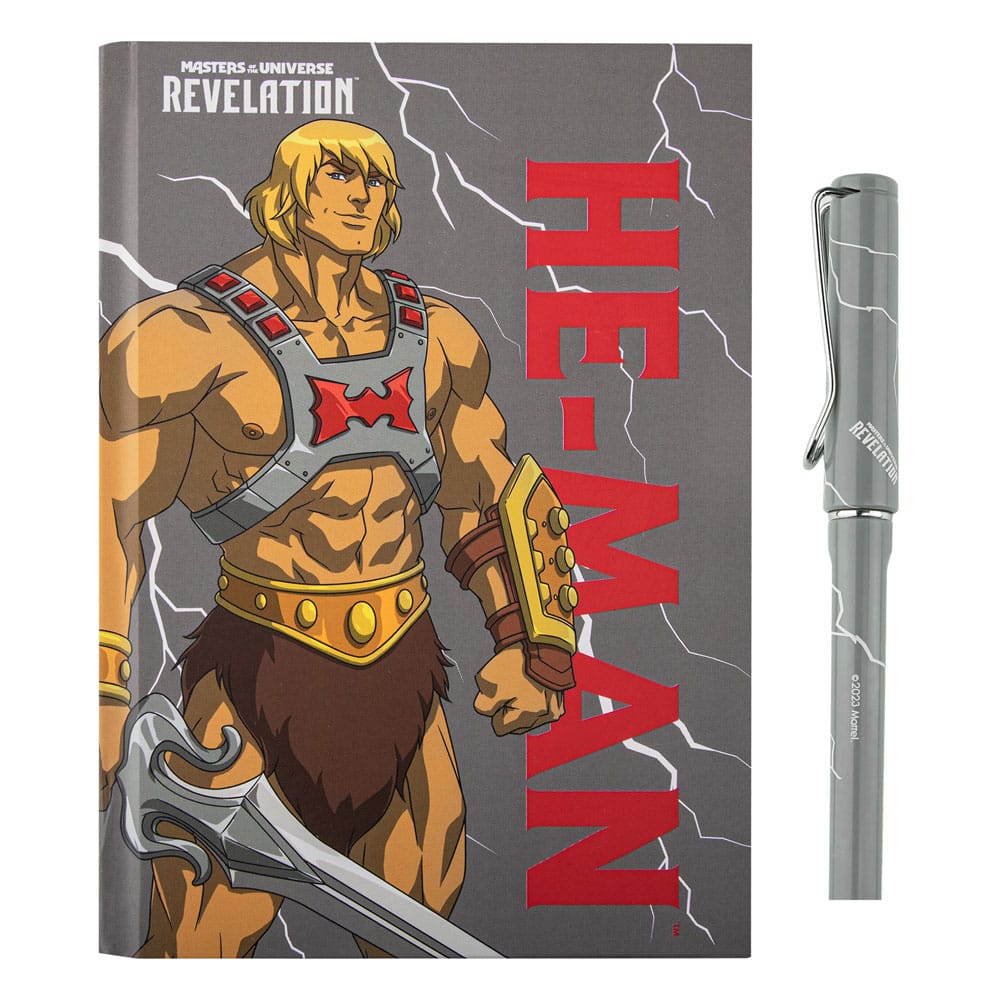 Masters of the Universe - Revelation: He-Man Thunder Deluxe Notebook Set (notebook + pen) - MangaShop.ro