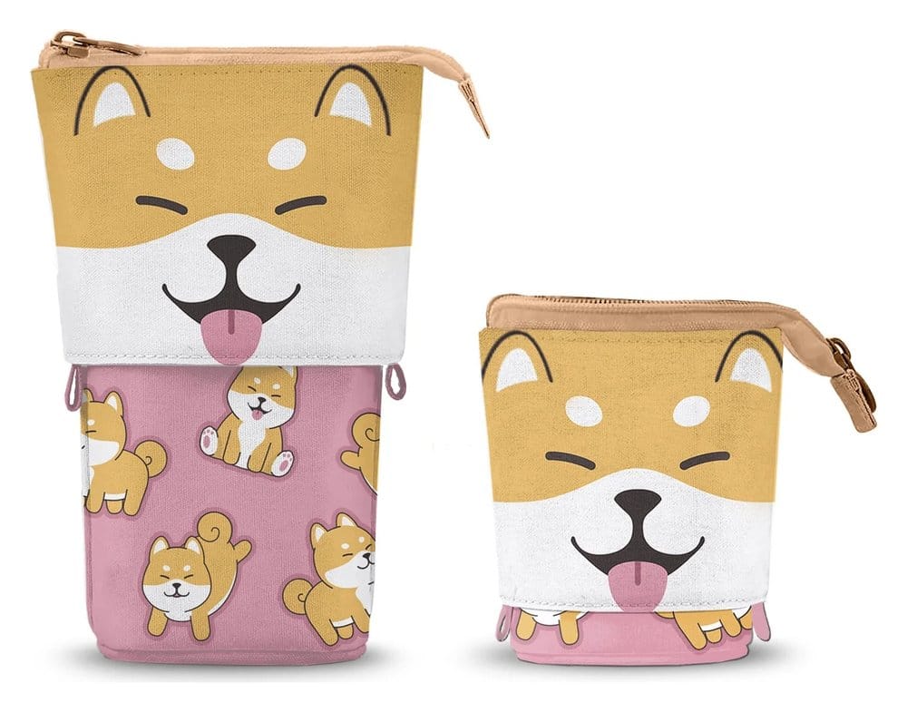 Oh My Pop! Cute Pencil case Shiba Pink - MangaShop.ro