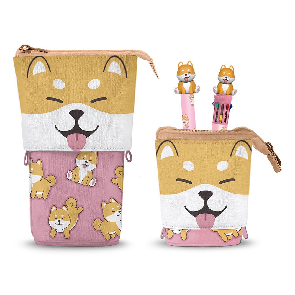 Oh My Pop! Pop Up Pencil with Multicoloured ball pen & Erasable Gel Pen Shiba - MangaShop.ro