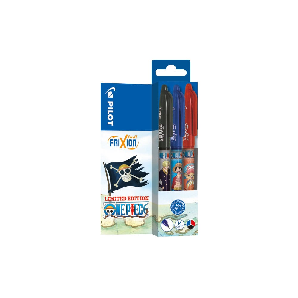 One Piece 3-Pack Rollerball pen FriXion Ball Limited Edition LE 0.7 - MangaShop.ro