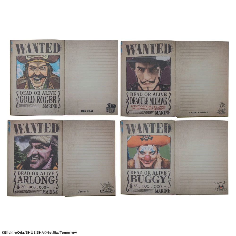 One Piece Notebook Wanted Posters - MangaShop.ro