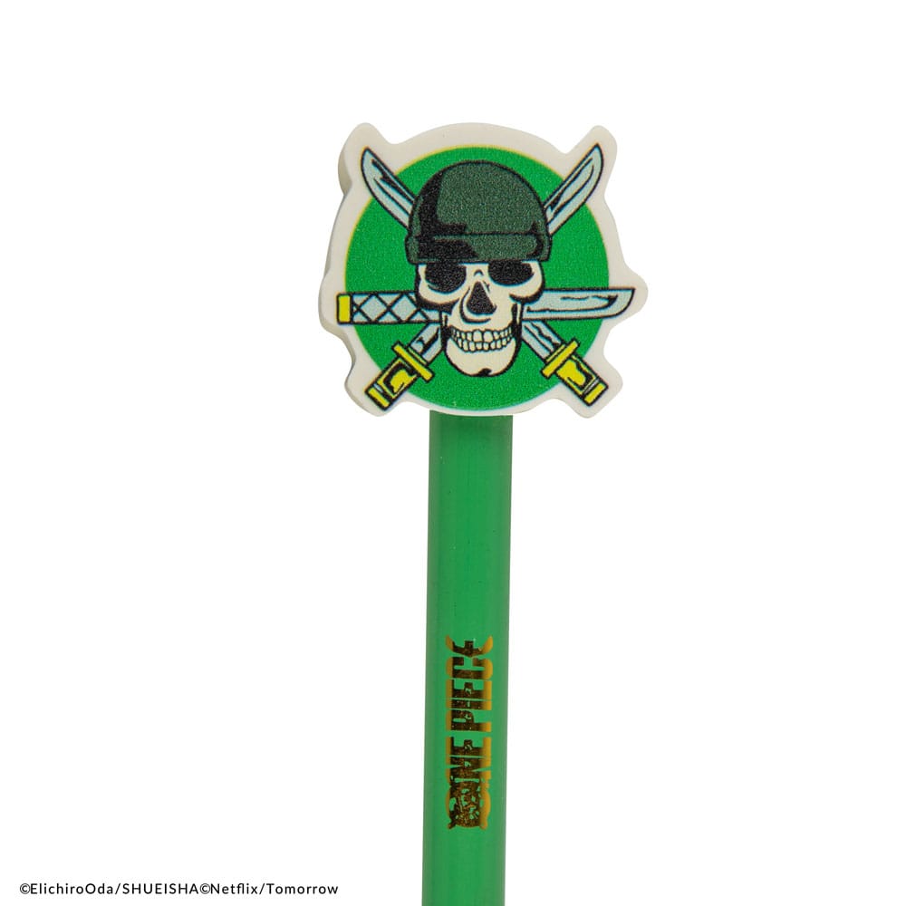 One Piece Pencils with Eraser Topper Zoro - MangaShop.ro