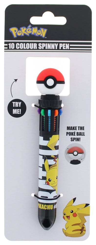 Pokemon Multi Colour Pen Spinny Pokéball - MangaShop.ro