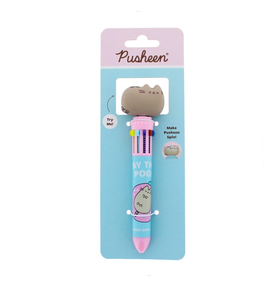 Pusheen Multi Colour Pen Spinny By The Pool Blue - MangaShop.ro