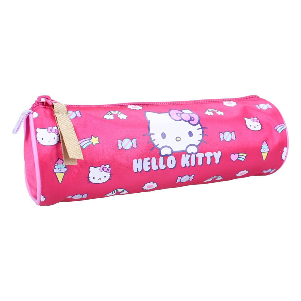 Sanrio Pencil case Hello Kitty Follow The Rainbow Round - MangaShop.ro