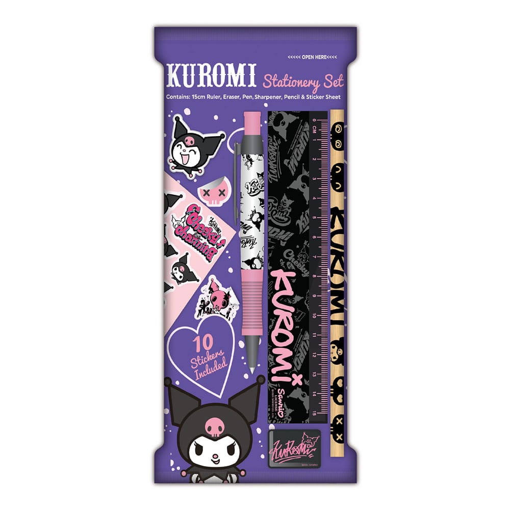 Sanrio Stationery Set 6-Pack Kuromi - MangaShop.ro