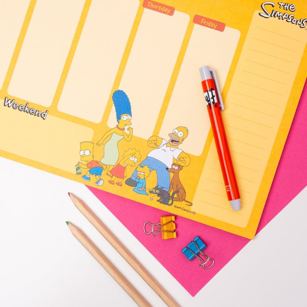 The Simpsons Weekly Planner A4 - MangaShop.ro