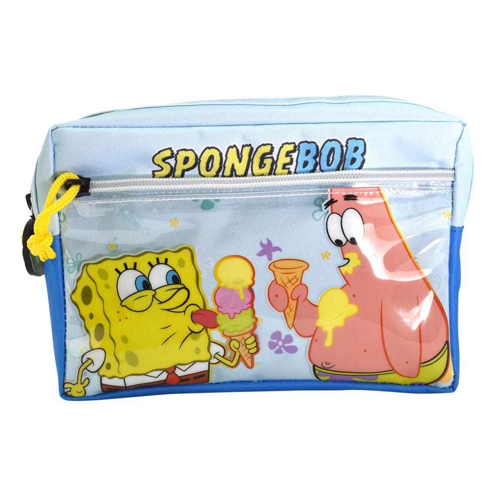 SpongeBob SquarePants Multi Pocket Pencil Case Icons - MangaShop.ro