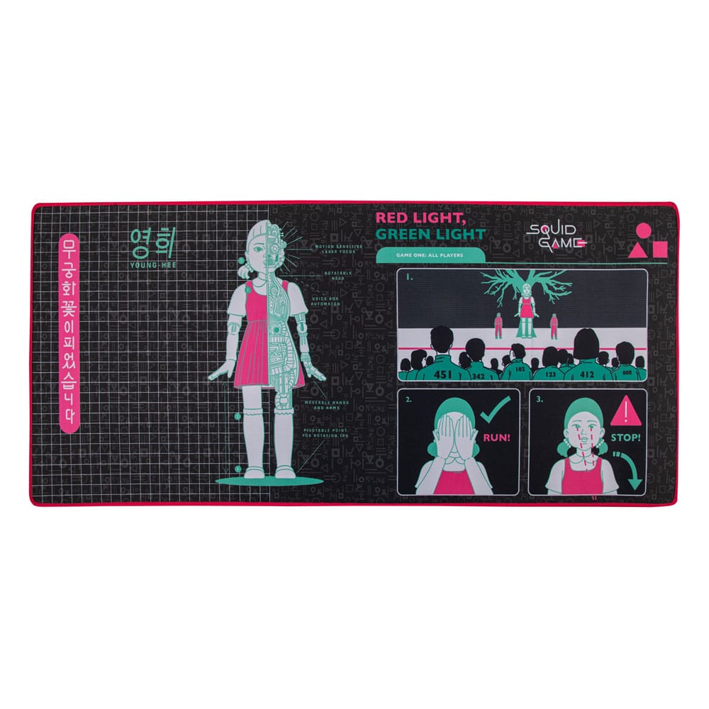 Squid Game Desk Pad Young-Hee Blue Print - MangaShop.ro